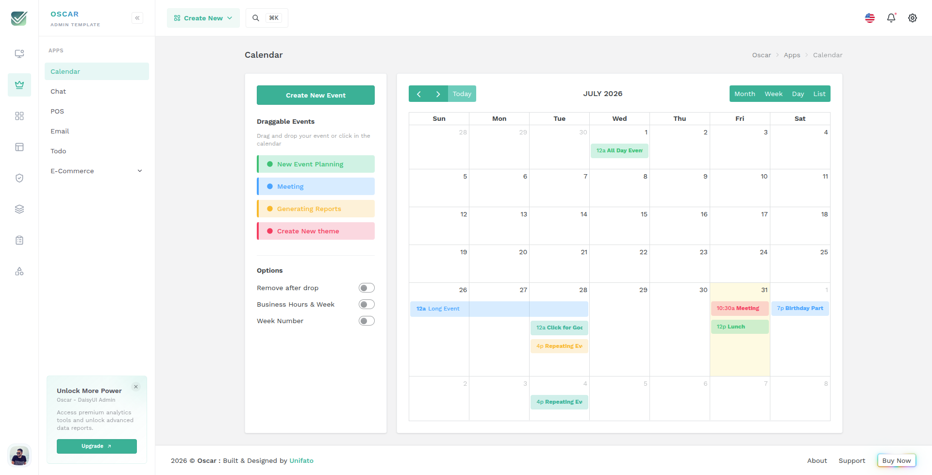 Calendar App