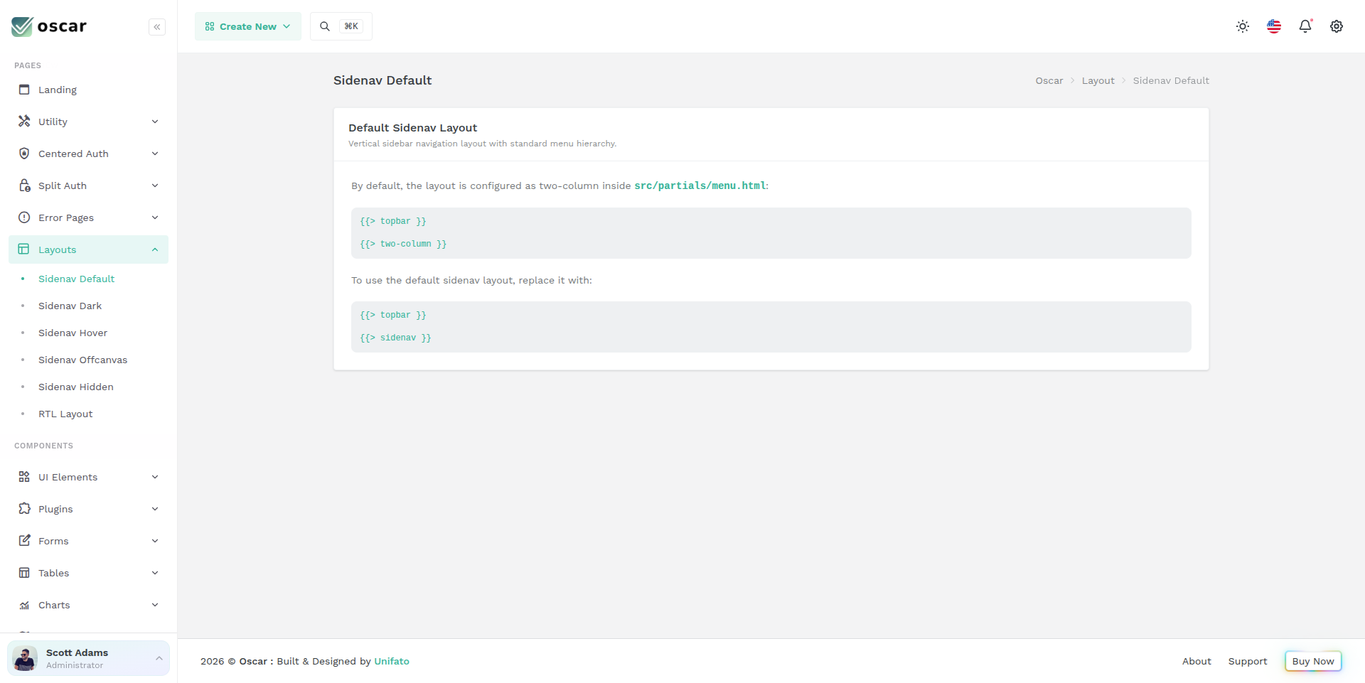 Vertical Layout